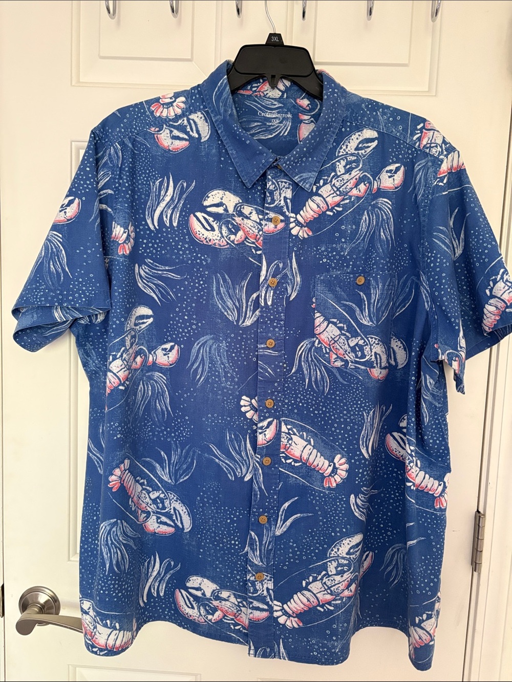 Men’s Big and Tall Tropical Hawaiian Button Down Shirt